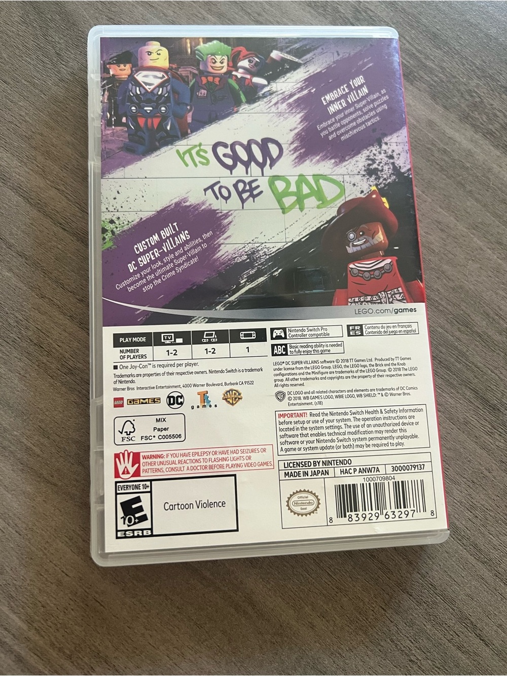 Nintendo SWITCH LEGO DC Super-Villains Game - Picture 2 of 3